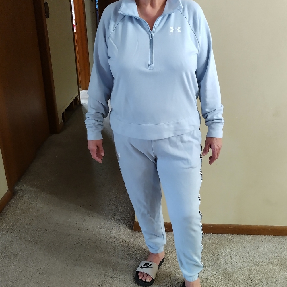 Under Armour Women's Light Blue Tracksuit Size XL
